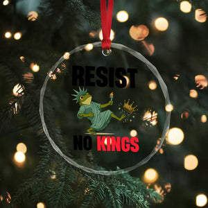 Resist Frog Crystal Glass Ornament No Kings In America Political 2025 TS14 Print Your Wear