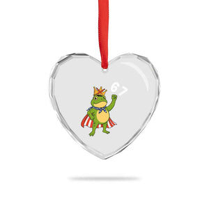 Resist Frog Heart Crystal Glass Ornament Super American 67 Six Seven Meme TS14 Print Your Wear