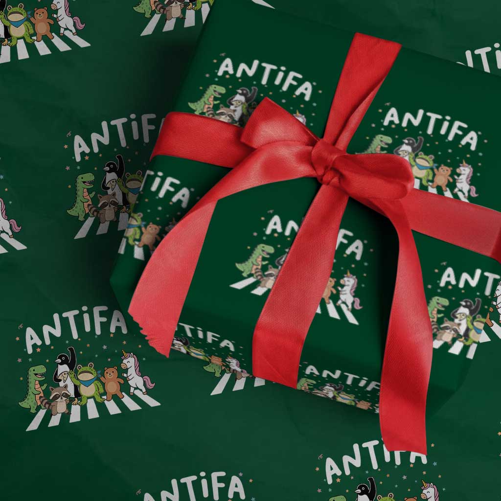 Resist Frog Protest Wrapping Paper Roll Antifa Inflatable Costume Portland Frog Political Satire TS10 Green Print Your Wear