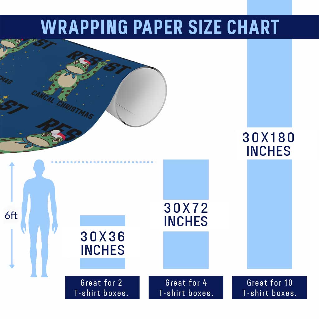 Resist Frog Wrapping Paper Roll Funny Portland Protest ICE Activist Meme TS14 Print Your Wear