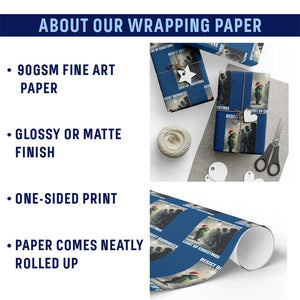 Resist Frog Xmas Wrapping Paper Roll Funny Portland Protest ICE Activist Meme TS14 Print Your Wear