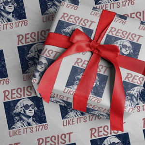 Resist Like its 1776 Wrapping Paper Roll America 4th of July 250 Years Freedom