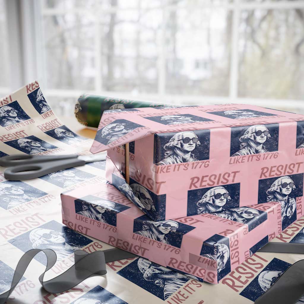 Resist Like its 1776 Wrapping Paper Roll America 4th of July 250 Years Freedom