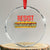 Resist Sandwich Crystal Glass Ornament Sarcastic Food Revolution Political Satire TS02 Transparent Glass 3'' Circle Print Your Wear