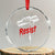 Resist with Sandwich Power Crystal Glass Ornament Funny Food Rebellion Political Satire TS02 Transparent Glass 3'' Circle Print Your Wear