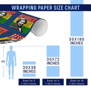 Respect Frederick Douglass Wrapping Paper Roll It Is Easier To Build Strong Children Empowerment TS02 Print Your Wear
