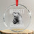 Respect The Groundhog Crystal Glass Ornament Funny Woodchuck Shadow Meteorlogy - Print Your Wear