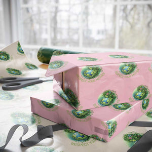 Respect Your Mother Wrapping Paper Roll Earth Mother Hugging Planet TS12 Light Pink Print Your Wear