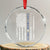 Retired 2025 Crystal Glass Ornament Not My Problem Anymore Vintage American Flag TS10 Transparent Glass 3'' Circle Print Your Wear