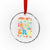 Retired Est 2025 Crystal Glass Ornament In My Retirement Era Groovy Summer Vibes TS10 Transparent Glass 3'' Circle Print Your Wear