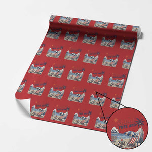 Retirement Gifts For Her Wrapping Paper Roll Retro Retired Free And Fabulous Beach Summer Vacation Vintage