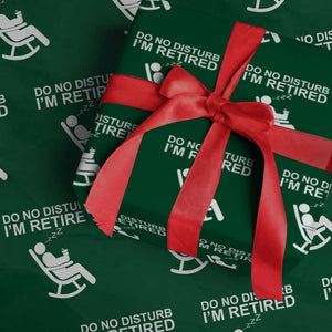 Retirement Gifts For Men Wrapping Paper Roll Do Not Disturb Im Retired