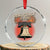 Retro 4th of July Liberty Bell Crystal Glass Ornament Democracy Is Dying But Hey Nice Fireworks Political Satire TS02 Transparent Glass 3'' Circle Print Your Wear