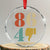 Retro 8647 Crystal Glass Ornament Classic Retro Vintage 80s Style TS10 Transparent Glass 3'' Circle Print Your Wear
