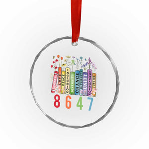 Retro 8647 Crystal Glass Ornament Equal Rights Book Flower Feminist Women Rights TS10 Print Your Wear