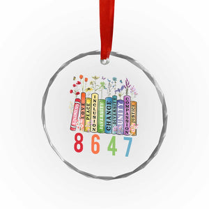 Retro 8647 Crystal Glass Ornament Equal Rights Book Flower Feminist Women Rights TS10 Print Your Wear