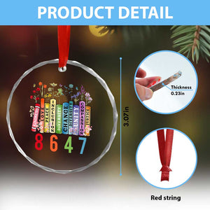 Retro 8647 Crystal Glass Ornament Equal Rights Book Flower Feminist Women Rights TS10 Print Your Wear