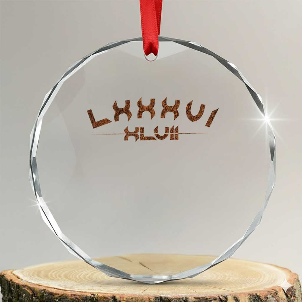 Retro 8647 Crystal Glass Ornament Roman Numerals LXXXVI XLVII 86 47 TS10 Transparent Glass 3'' Circle Print Your Wear