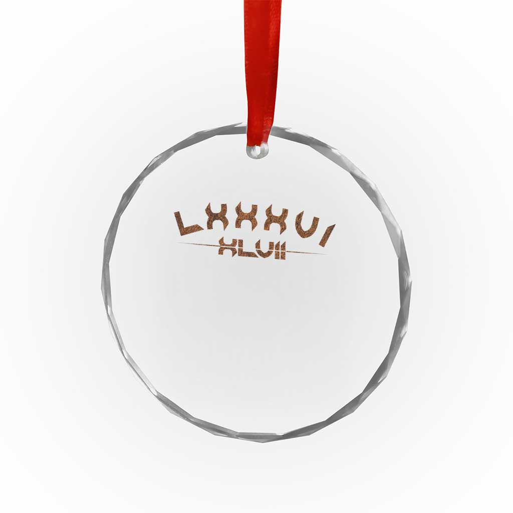Retro 8647 Crystal Glass Ornament Roman Numerals LXXXVI XLVII 86 47 TS10 Print Your Wear