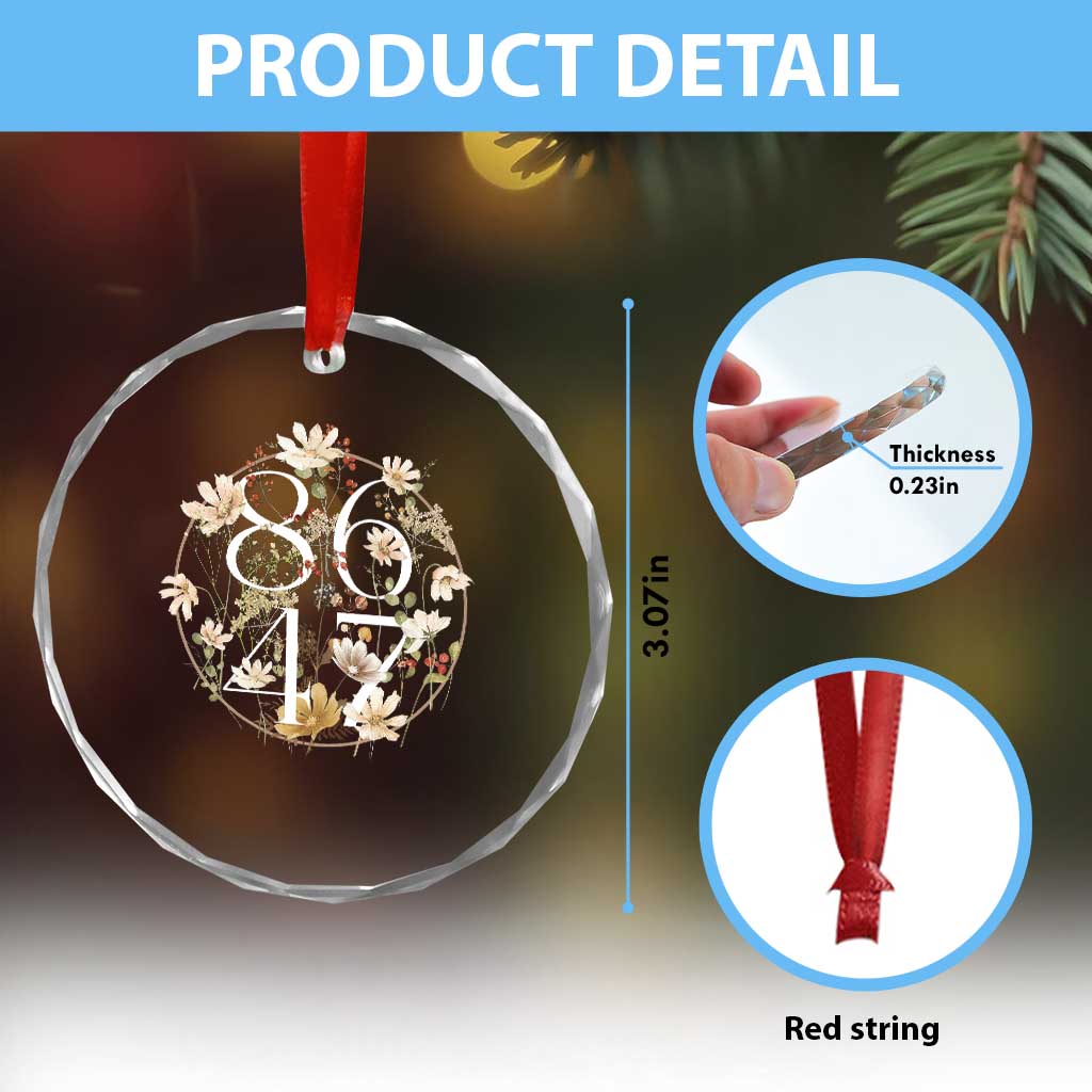 Retro 8647 Crystal Glass Ornament Subtle FDT Wild Flower Aesthetic TS10 Print Your Wear