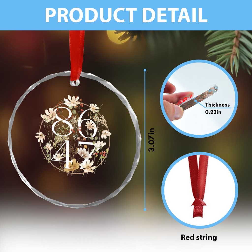 Retro 8647 Crystal Glass Ornament Subtle FDT Wild Flower Aesthetic TS10 Print Your Wear