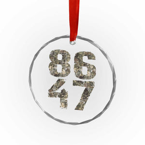 Retro 8647 Crystal Glass Ornament Vintage Camouflage Camo Skull TS10 Print Your Wear