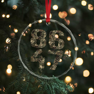 Retro 8647 Crystal Glass Ornament Vintage Camouflage Camo Skull TS10 Print Your Wear