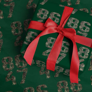 Retro 8647 Wrapping Paper Roll Vintage Camouflage Camo Skull TS10 Green Print Your Wear