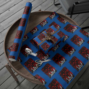 Retro 8647 Wrapping Paper Roll Vintage USA American Flag Skull TS10 Blue Print Your Wear
