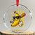 Retro Bananas Crystal Glass Ornament Vintage American Flag Banana Lover TS10 Transparent Glass 3'' Circle Print Your Wear