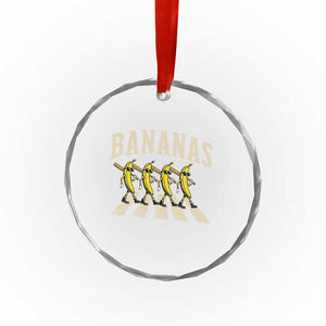 Retro Bananas Parody Crystal Glass Ornament Funny Baseball Player Gift TS12 Print Your Wear