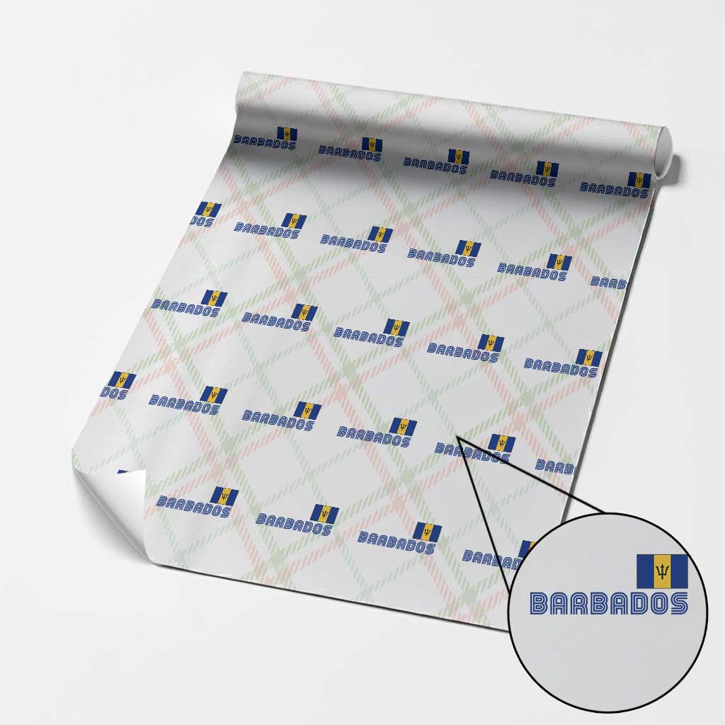 Retro Barbados Wrapping Paper Roll Vintage Barbadian Souvenir Caribbean Island Pride Heritage Gift TS10 Christmas Plaid Print Your Wear