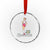Retro Bavarian Pin Up Girl Lausmadl Crystal Glass Ornament Oktoberfest Edelweiss Flower TS02 Transparent Glass 3'' Circle Print Your Wear