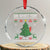 Retro Boujee Xmas Tree Crystal Glass Ornament Oh What Fun TS02 Transparent Glass 3'' Circle Print Your Wear