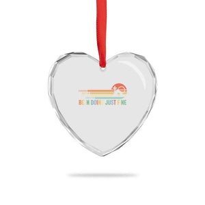 Retro Coming Out Of My Cave Christian Easter Parody Heart Crystal Glass Ornament I’ve Been Doing Just Fine Resurrection Humor Faith Gift TS02 Print Your Wear