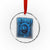 Retro Detroit Football Crystal Glass Ornament Love Lions Bootleg Vintage Rap Tee TS10 Transparent Glass 3'' Circle Print Your Wear