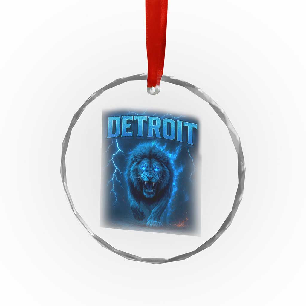 Retro Detroit Football Crystal Glass Ornament Love Lions Bootleg Vintage Rap Tee TS10 Print Your Wear