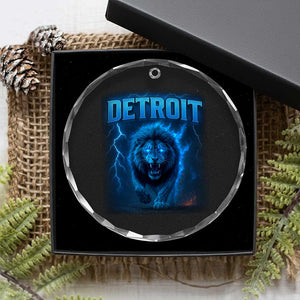 Retro Detroit Football Crystal Glass Ornament Love Lions Bootleg Vintage Rap Tee TS10 Print Your Wear