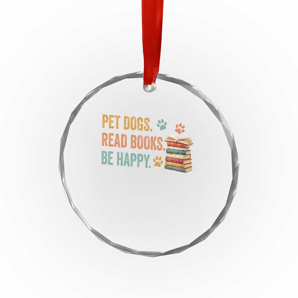 Retro Dog Book Lovers Crystal Glass Ornament Bookish Dog Mom Gift TS10 Print Your Wear