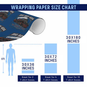 Retro Emblem Classic Steam Train Wrapping Paper Roll Locomotive Heritage Pride Legend of the Rails TS02 Print Your Wear
