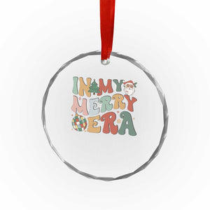 Retro Groovy Xmas Crystal Glass Ornament In My Merry Era Santa Disco Ball TS09 Print Your Wear