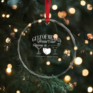 Retro Gulf of Mexico Social Club Crystal Glass Ornament Progressive Liberal TS02 Print Your Wear