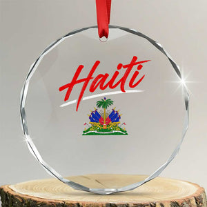 Retro Haiti Crystal Glass Ornament Haitian Gift Ayiti Roots