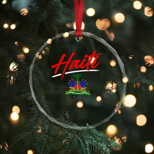 Retro Haiti Crystal Glass Ornament Haitian Gift Ayiti Roots