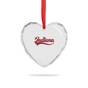 Retro Indiana Heart Crystal Glass Ornament Vintage City Athletic Sports Game Day TS10 Print Your Wear