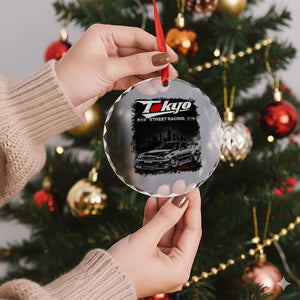 Retro JDM Drift Car Crystal Glass Ornament Japanese Tokyo Japan Drifting Race Car TS10 Print Your Wear