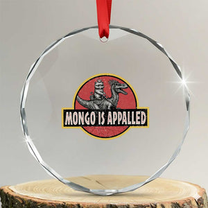 Retro Mongo is Appalled Crystal Glass Ornament Princess Cat Riding Dinosaur Book Lover TS14 Transparent Glass 3'' Circle Print Your Wear