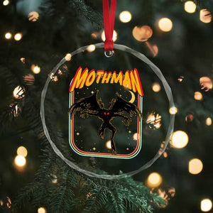 Retro Mothman Crystal Glass Ornament Vintage Comicbook Style Cryptid Lore Cryptozoology TS10 Print Your Wear