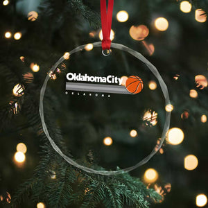 Retro Oklahoma City Basketball Crystal Glass Ornament Vintage OKC Hoops Lover Sports Fan TS02 Print Your Wear