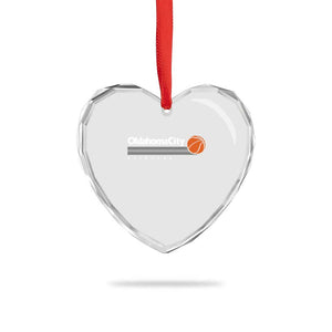 Retro Oklahoma City Basketball Heart Crystal Glass Ornament Vintage OKC Hoops Lover Sports Fan TS02 Print Your Wear